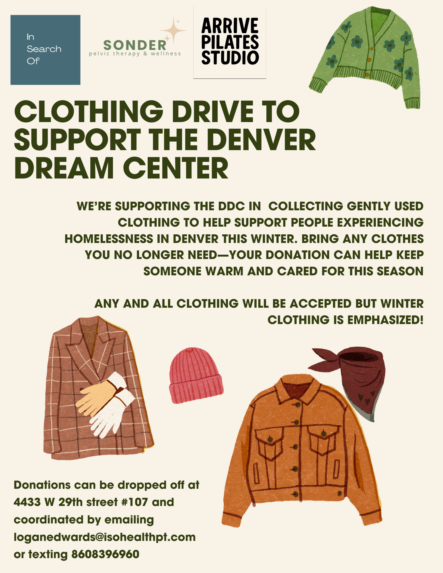 Clothing drive to support the Denver Dream Center