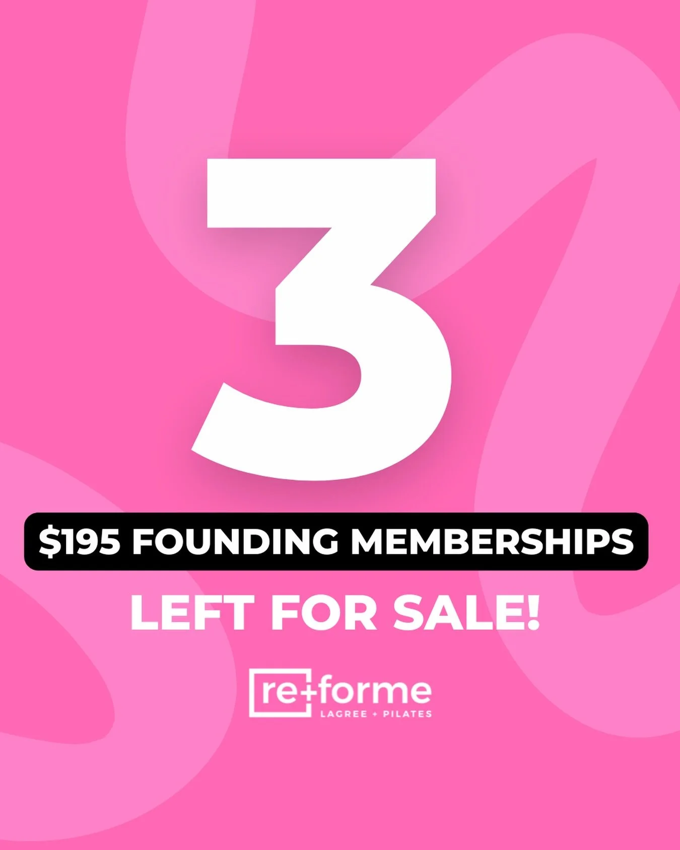 ONLY 3 LEFT! 💖😆 head to www.reformemethod.com to snag one of the last few available!
