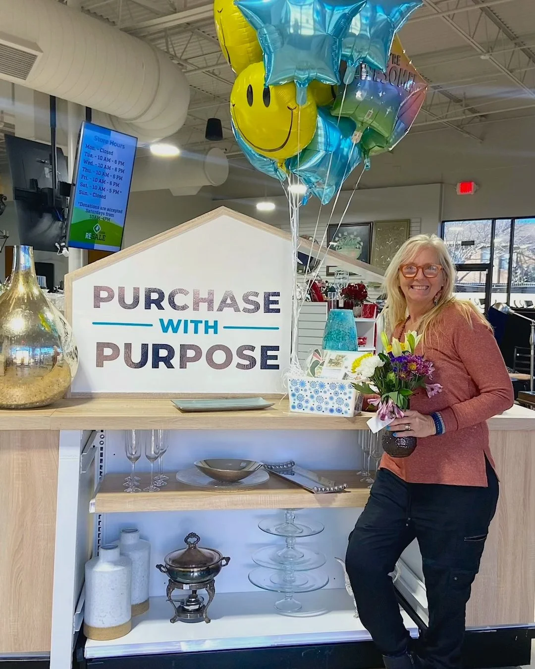❤️ Saturday Sweetheart Sale!
Bring a friend and SAVE 25% on one item.

Stop by for savings and meet Tracy Parlin,
Local Good Resale - Director.

📆 Saturday, February 14
⏰ 10 AM &ndash; 5 PM

Every purchase helps meet critical needs here in our commu