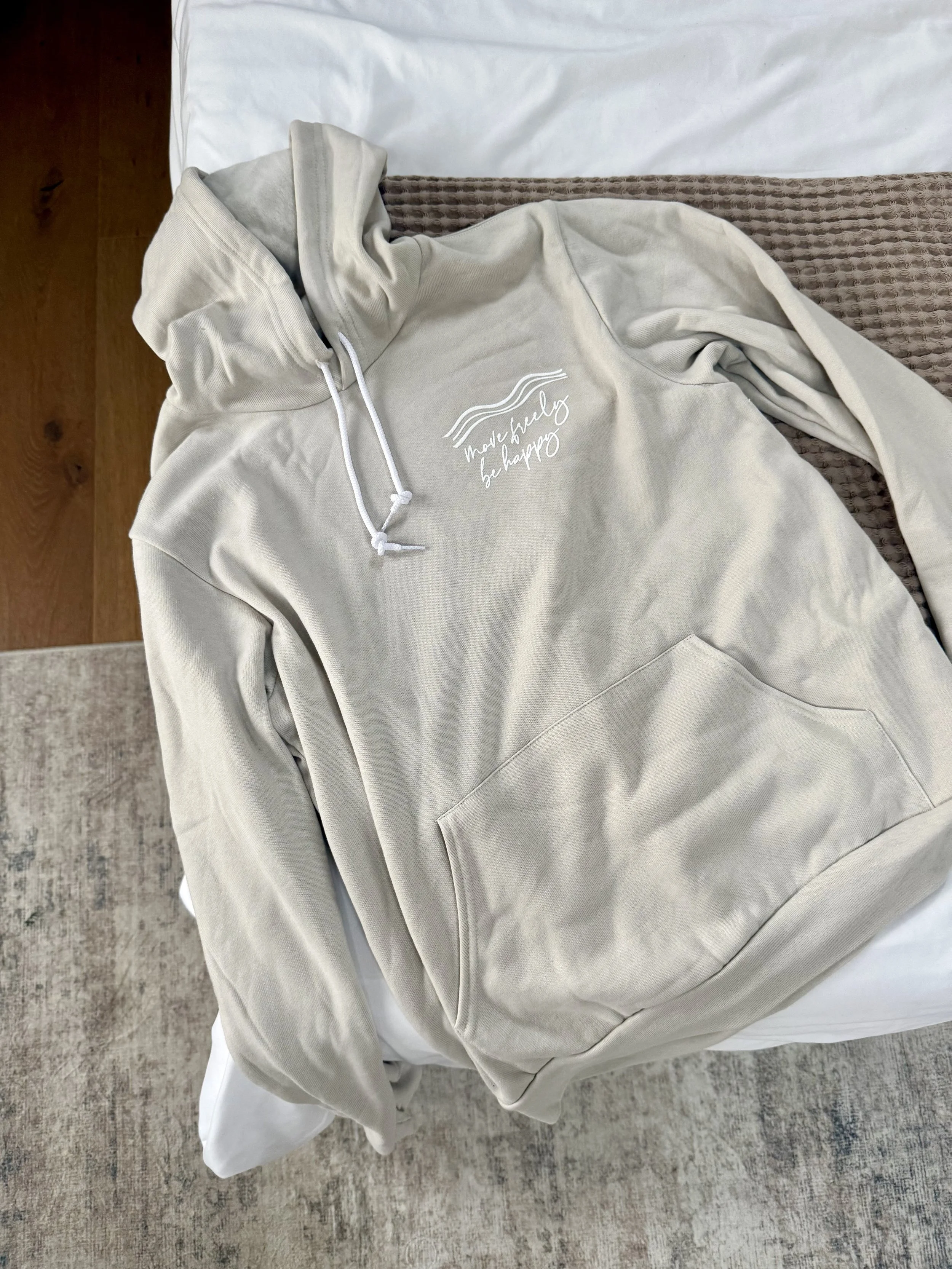 Move Freely Be Happy Ultra Soft Pullover Hoodie