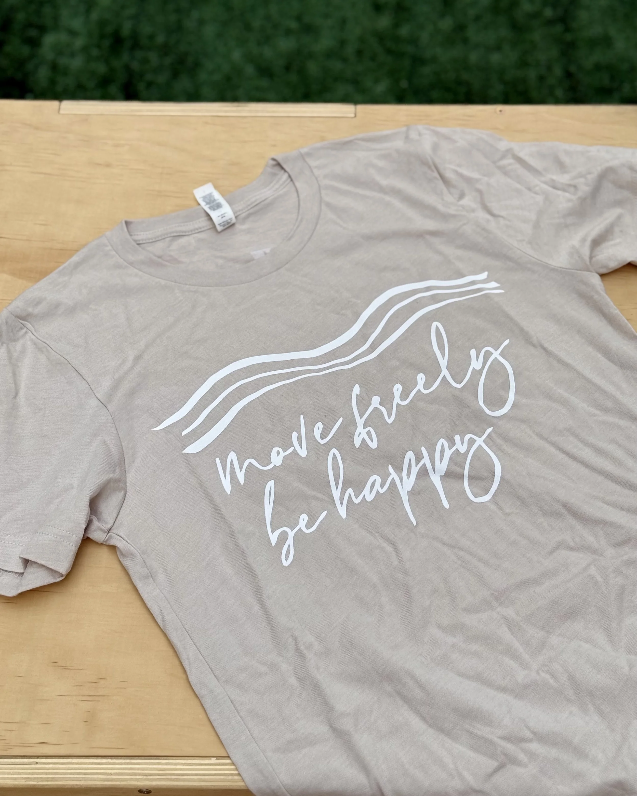 Move Freely Be Happy Jersey Tee