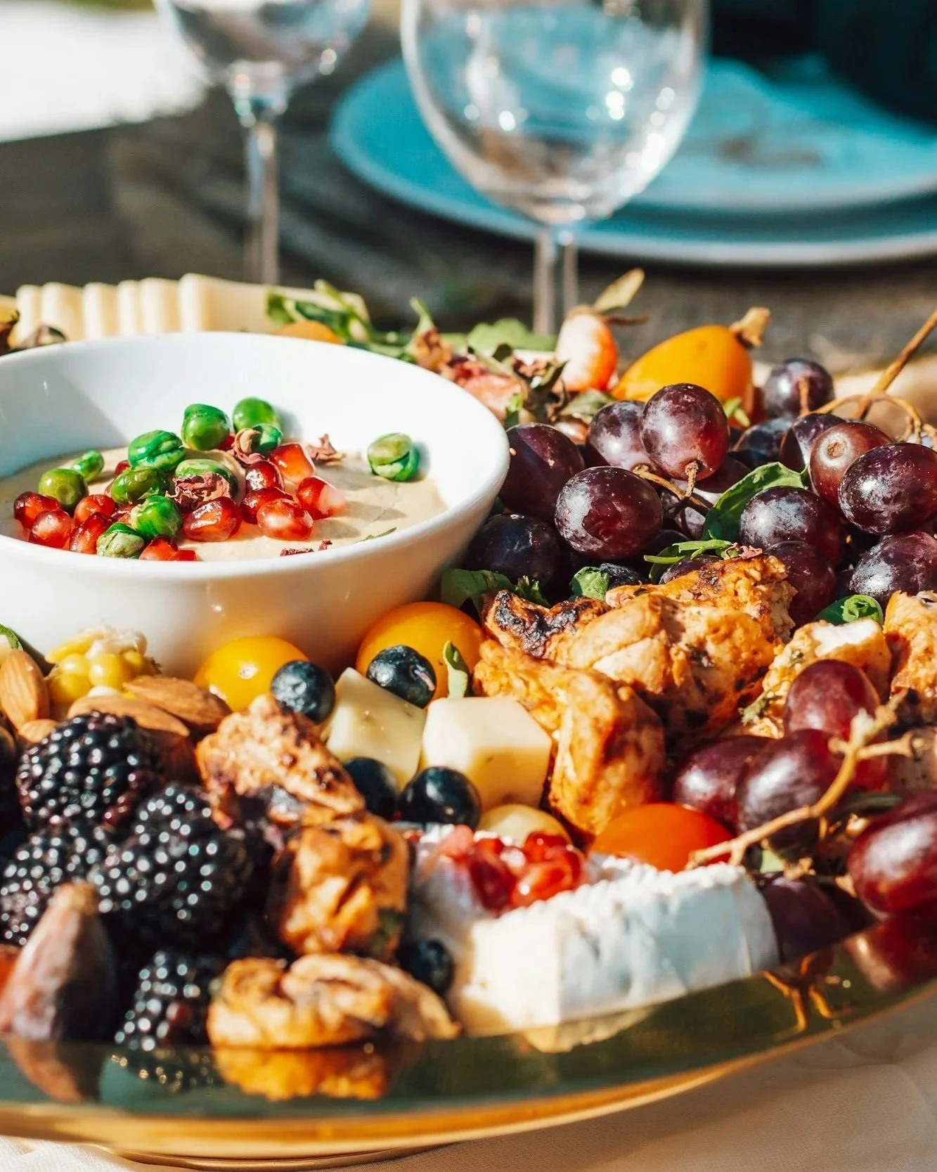 charcuterie board catering on yacht charter San Diego