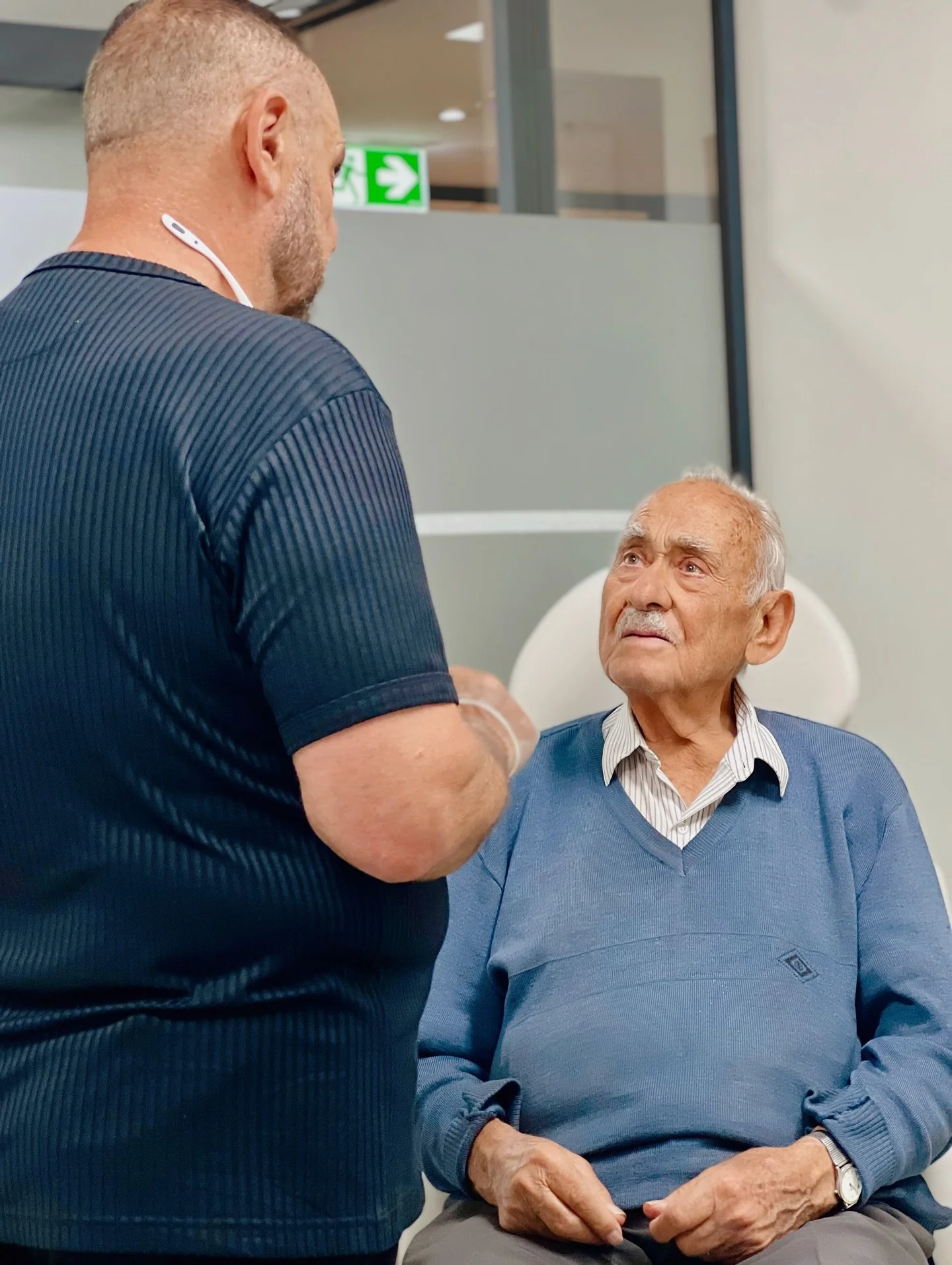 A check up appointment 3 months after patient received partial denture.