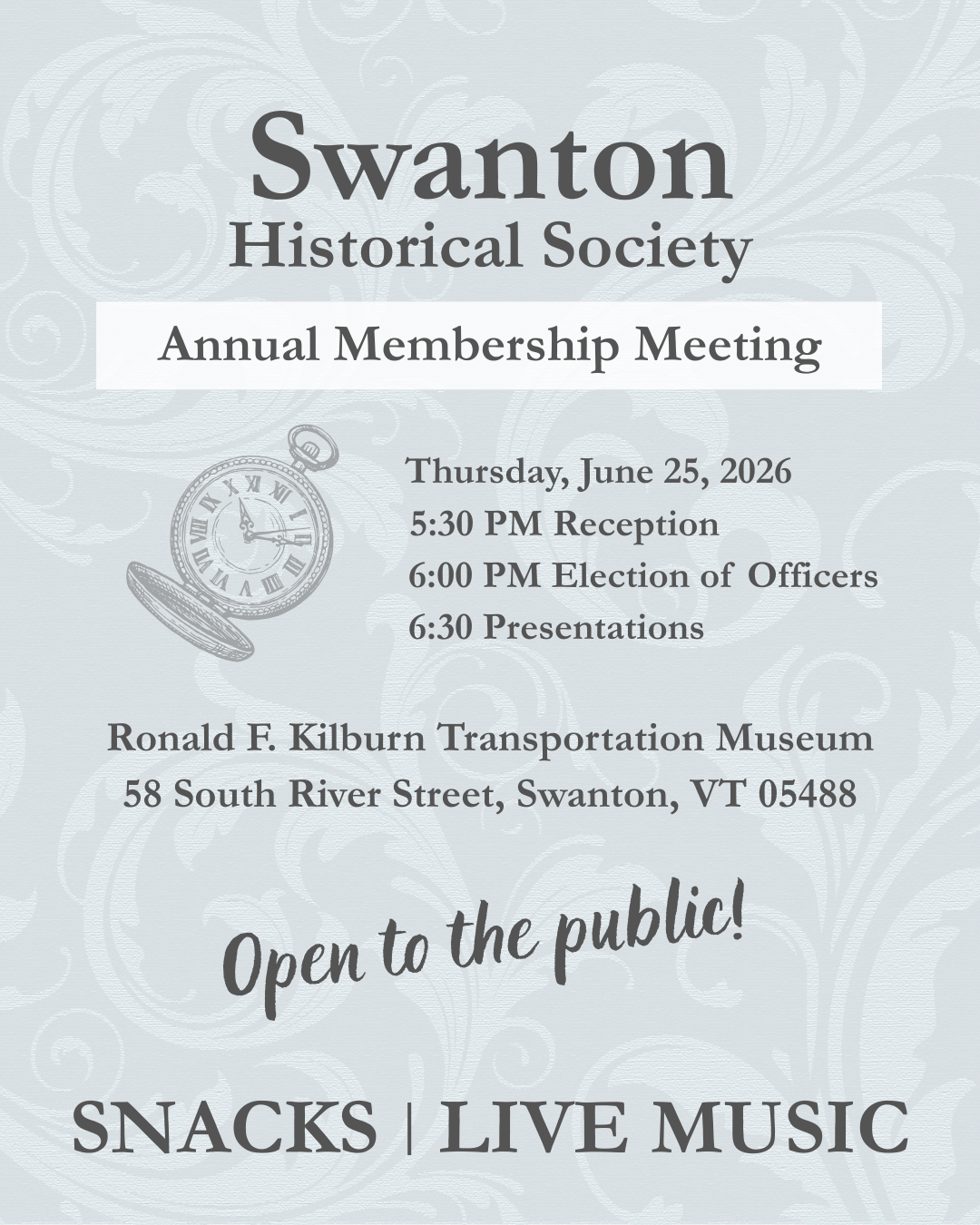 SHS Annual Meeting