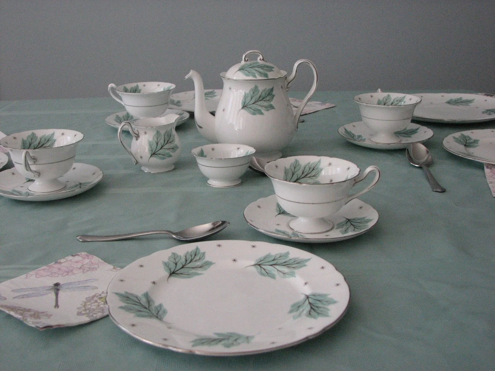 Shelley Drifting Leaves Pattern # 13848, Gainsborough shape