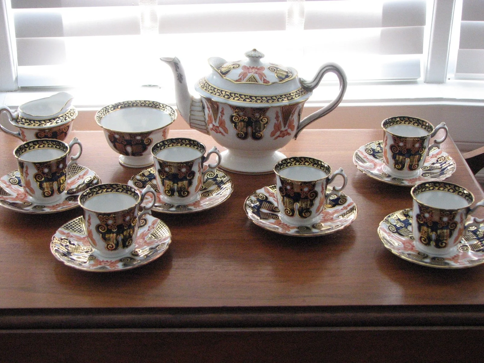 Coffee Service. Shelley Imari Demi Pattern #7465, Royal shape