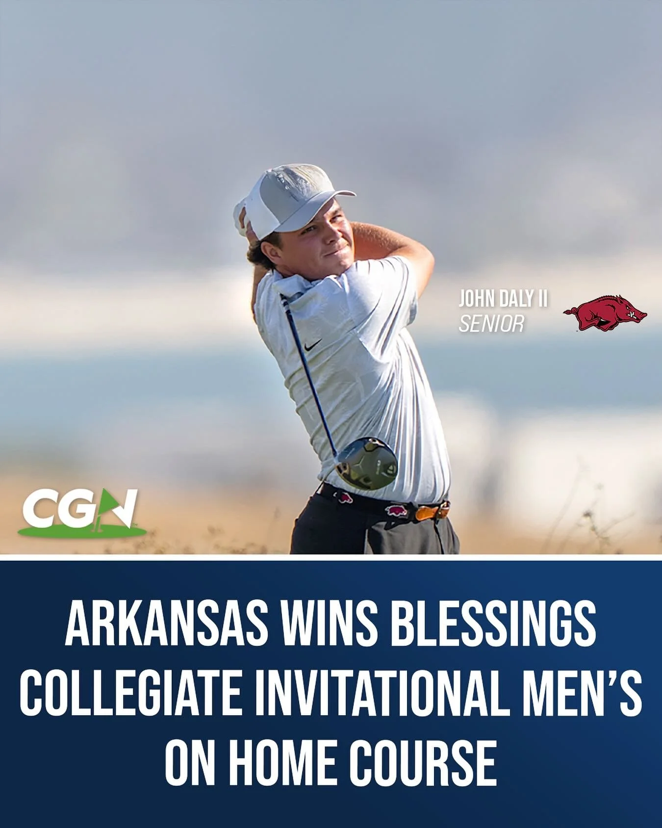 Arkansas Wins Blessings Collegiate Invitational Men&rsquo;s on Home Course

@razorbackmgolf  @blessingscollegiate @johndalyll 

Arkansas secured the team championship at the Blessings Collegiate Invitational at Blessings Golf Club, finishing at 12-ov