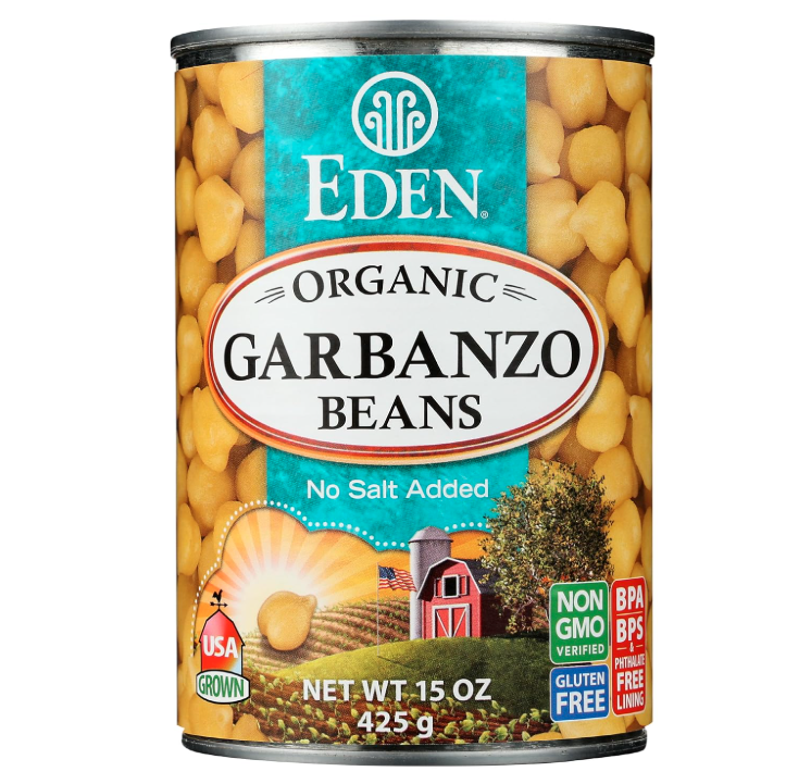 15 oz can of organic chickpeas also known as garbanzo beans