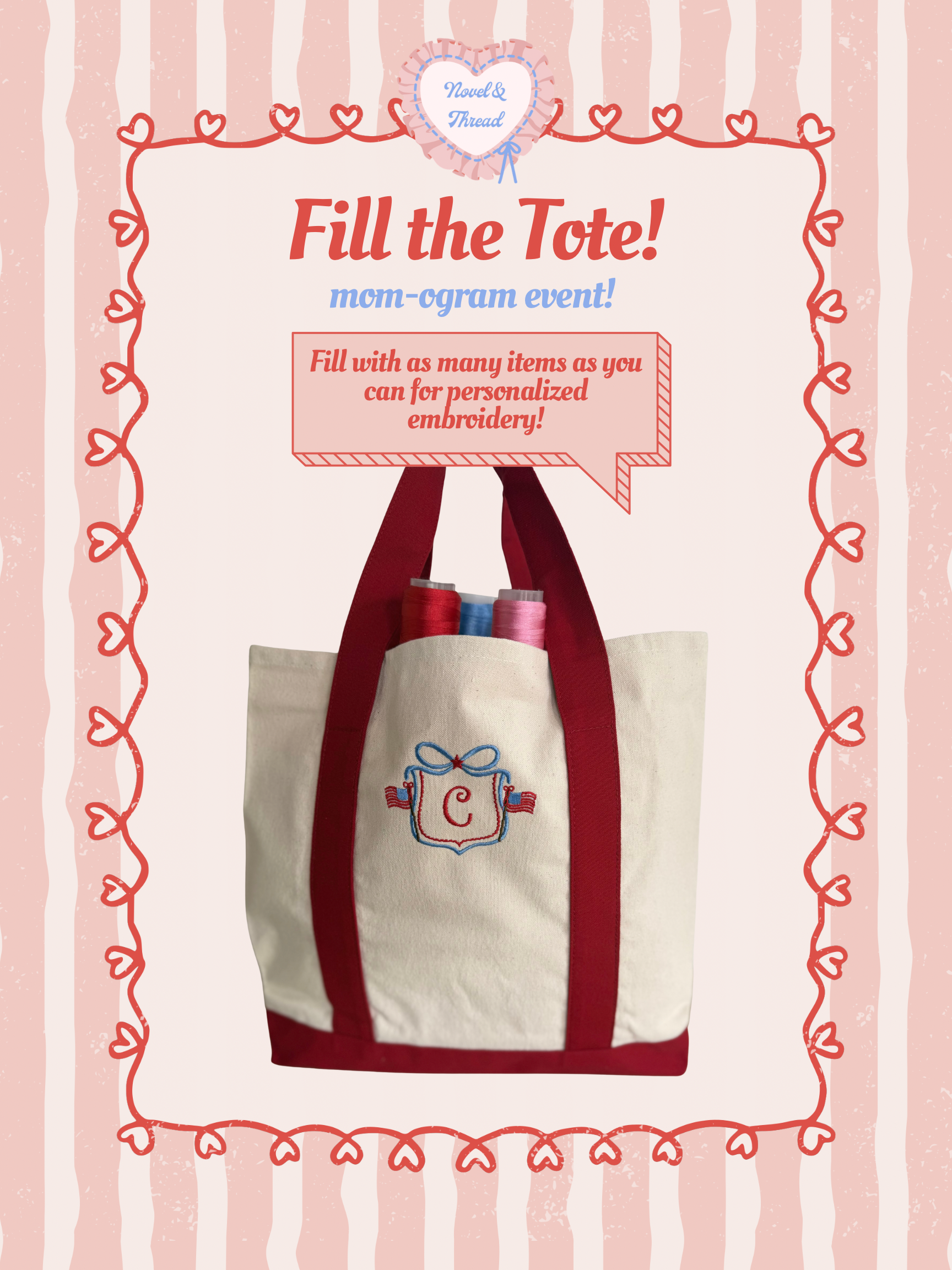 Pink Retro Sweet Croissant Cute Quote Preppy Poster.png