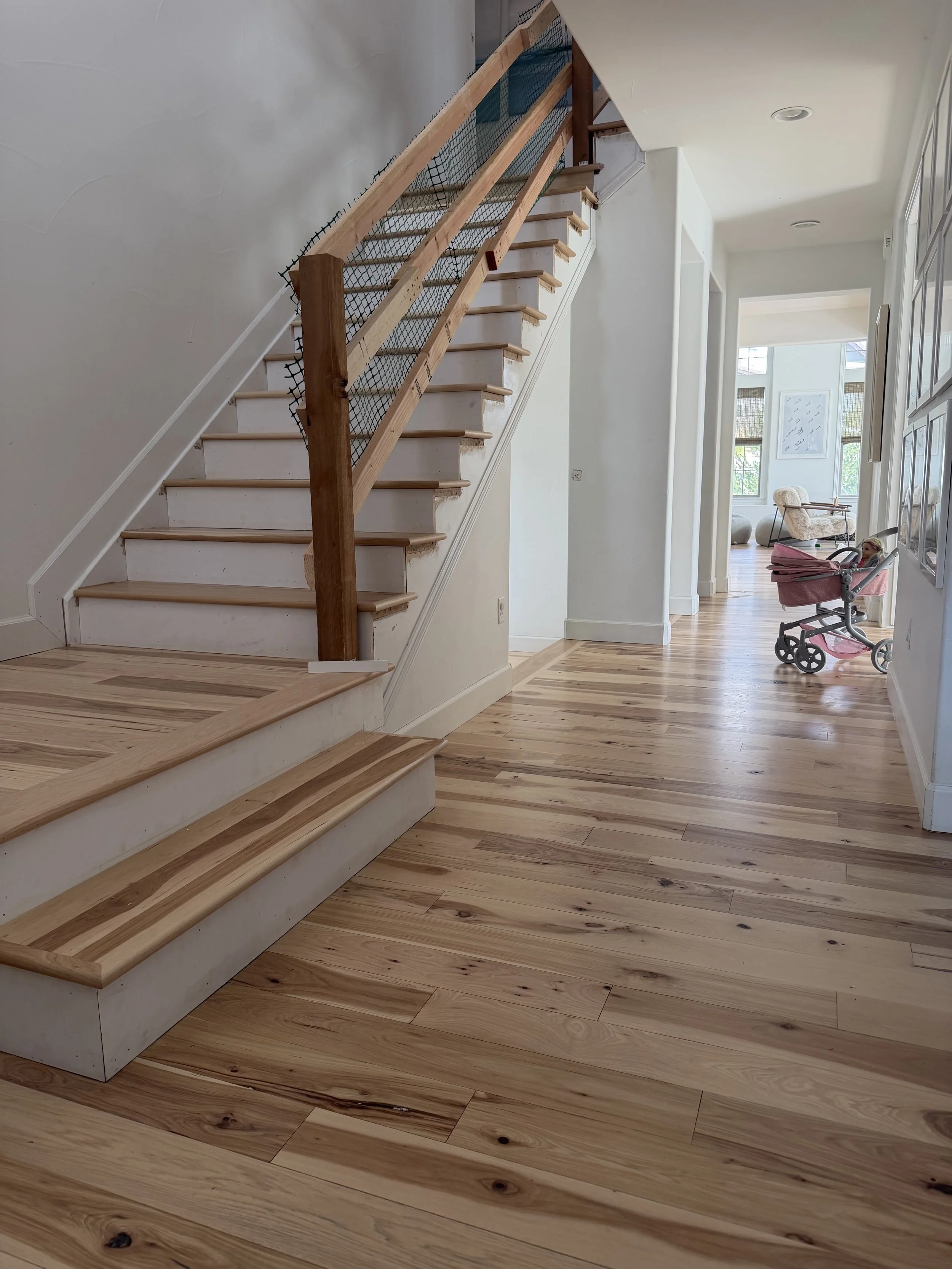 Hardwood Floors and Hardwood Staircase in Highlands Ranch, Colorado