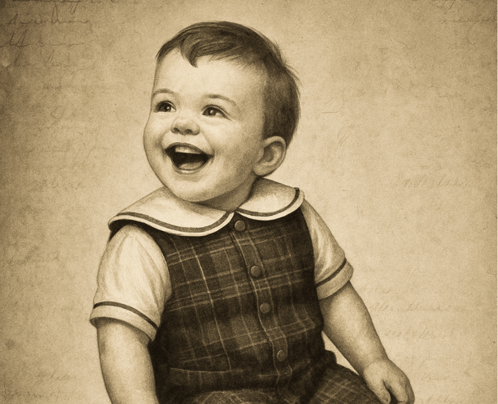 Bobby as a baby (circa 1870)