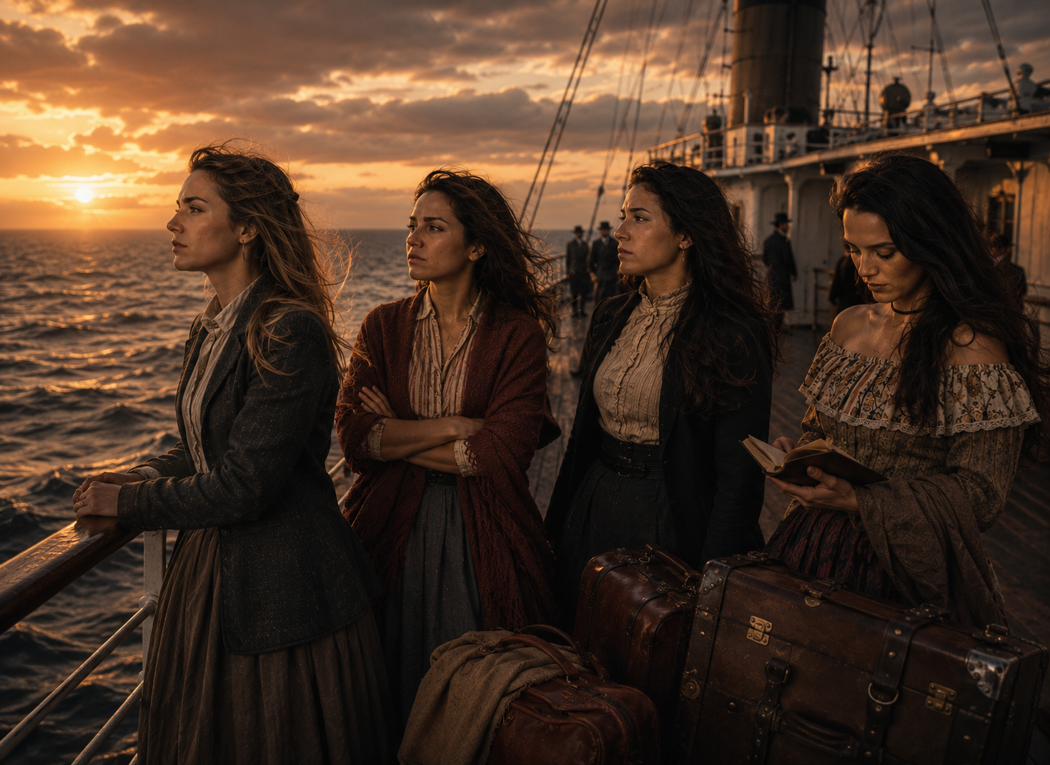 The Game Keepers crossing the sea