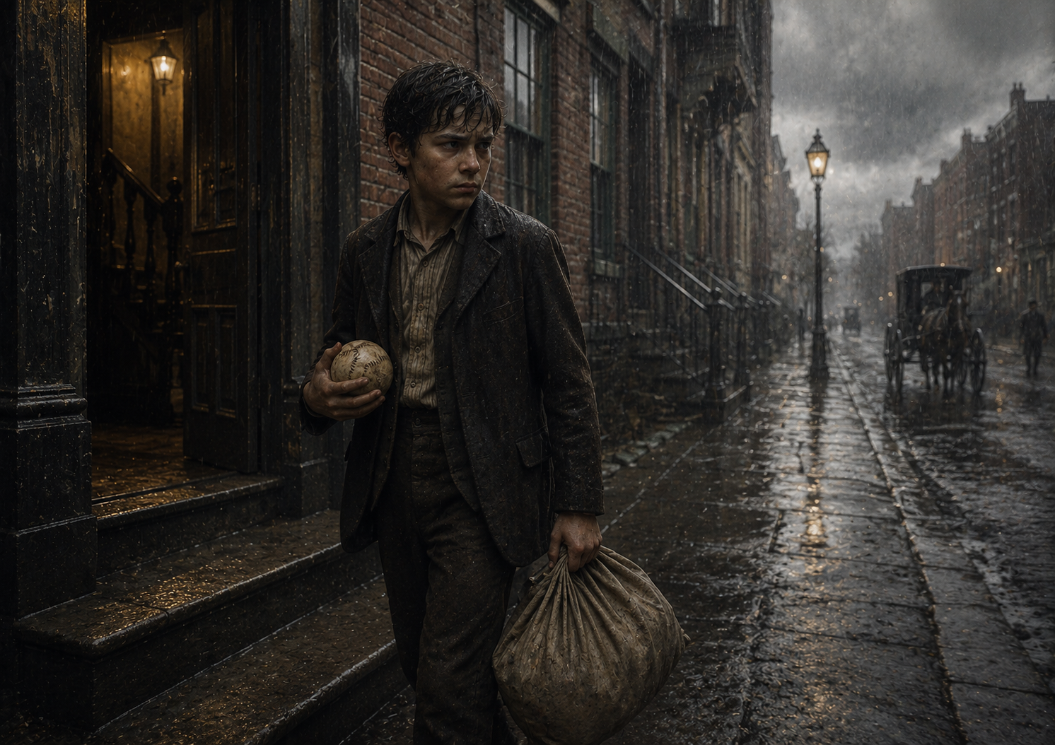 Bobby runs away from home after the 1884 catastrophe