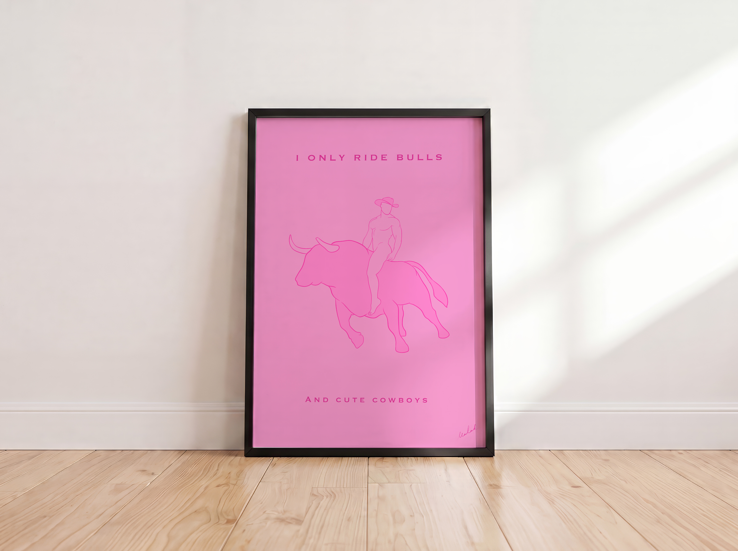 Riding Bulls and Cute Cowboys (Black Frame).png