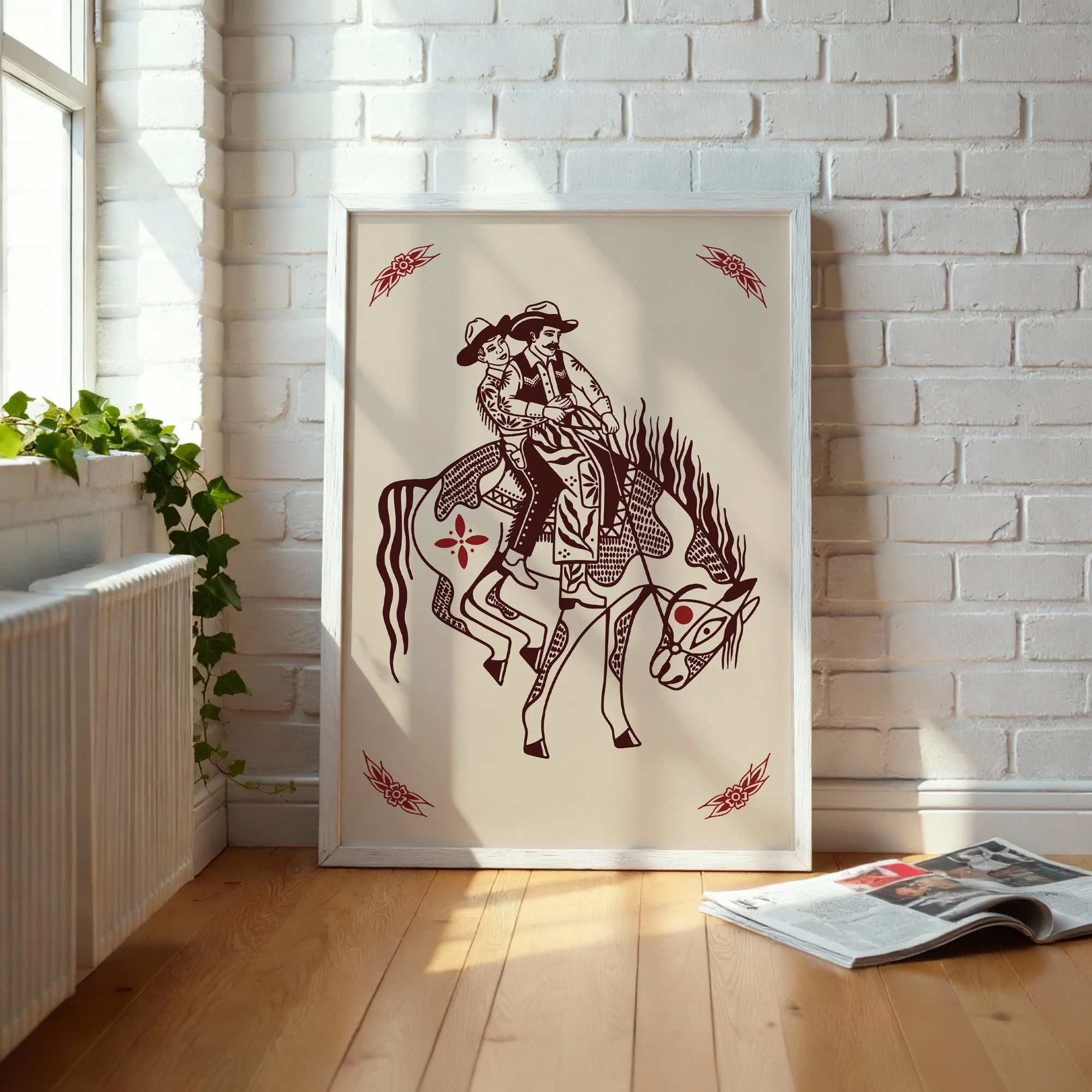 Riding Cowboys (White Frame) .jpg
