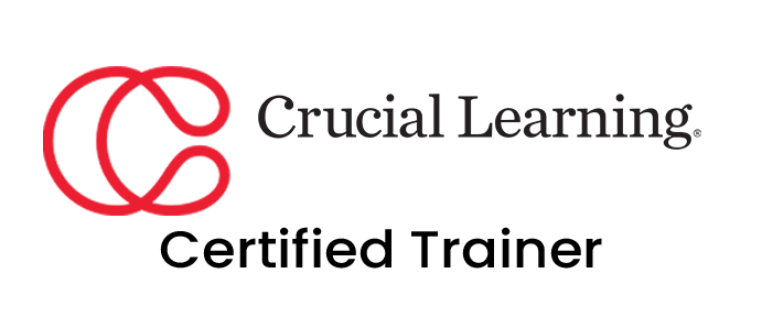 Crucial Learning Certified Trainer with Crucial Learning Logo