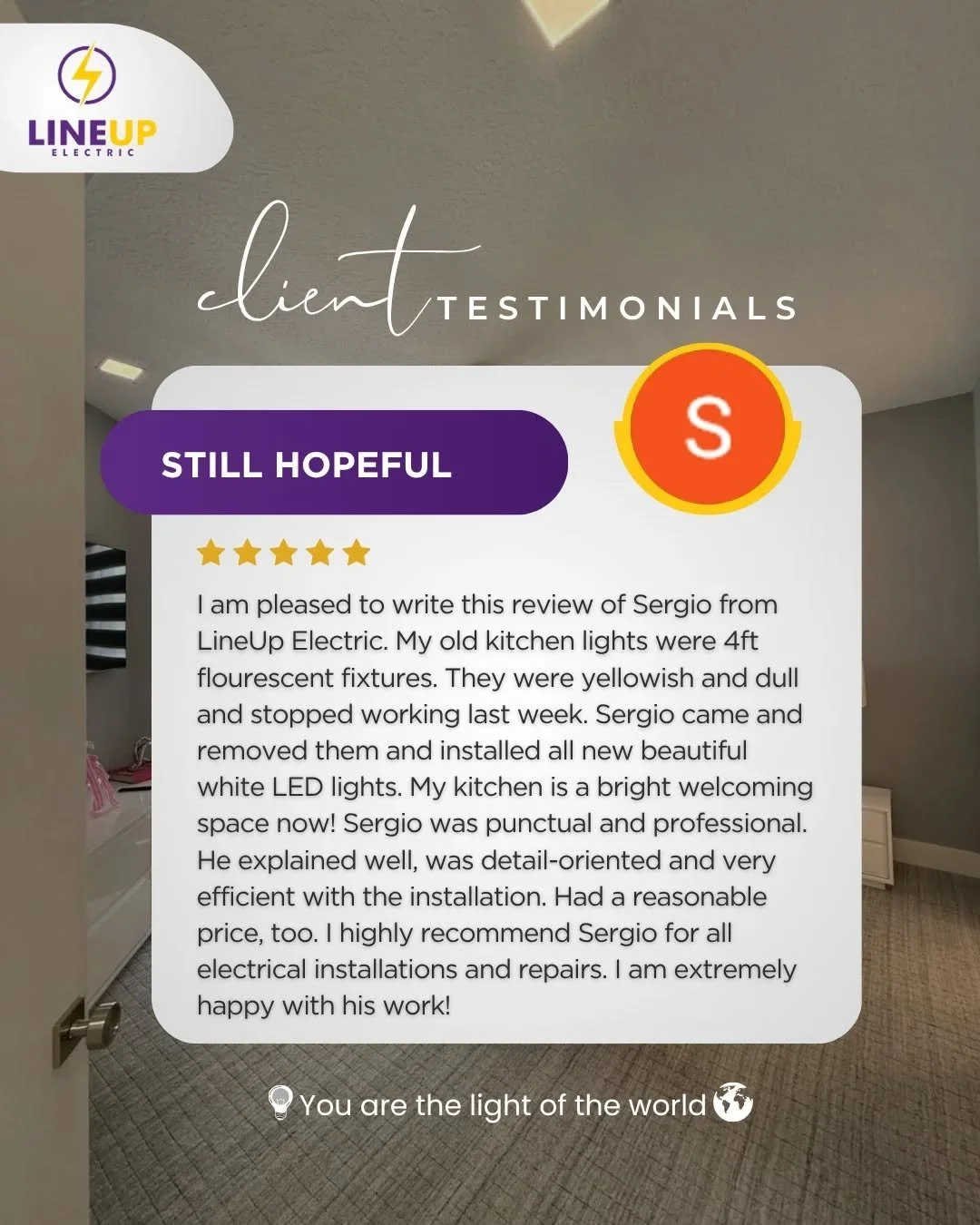 We&rsquo;re truly grateful for every kind word and trust placed in our work 🙏✨

Thank you for allowing us to bring more light, comfort, and quality into your home. Your satisfaction is what drives us to keep delivering our best every single day.

If