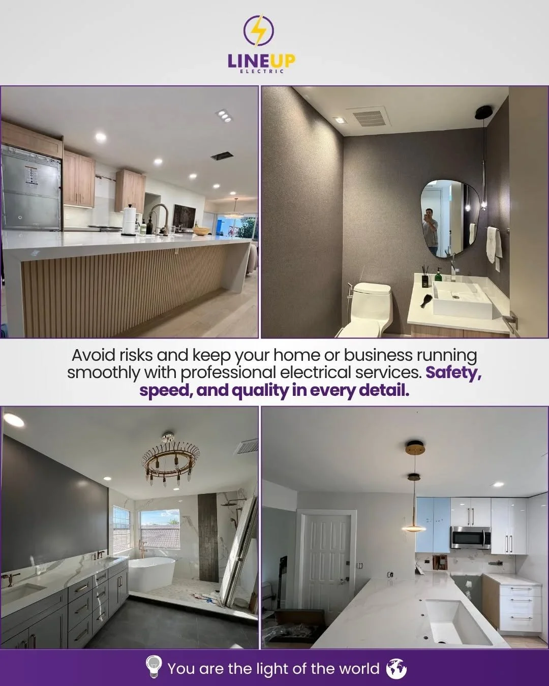 ⚡ Bright ideas start with safe connections!

Keep your home or business running smoothly with professional electrical services. From lighting upgrades to complete installations, every detail matters when it comes to safety, speed, and quality. 💡

✨ 