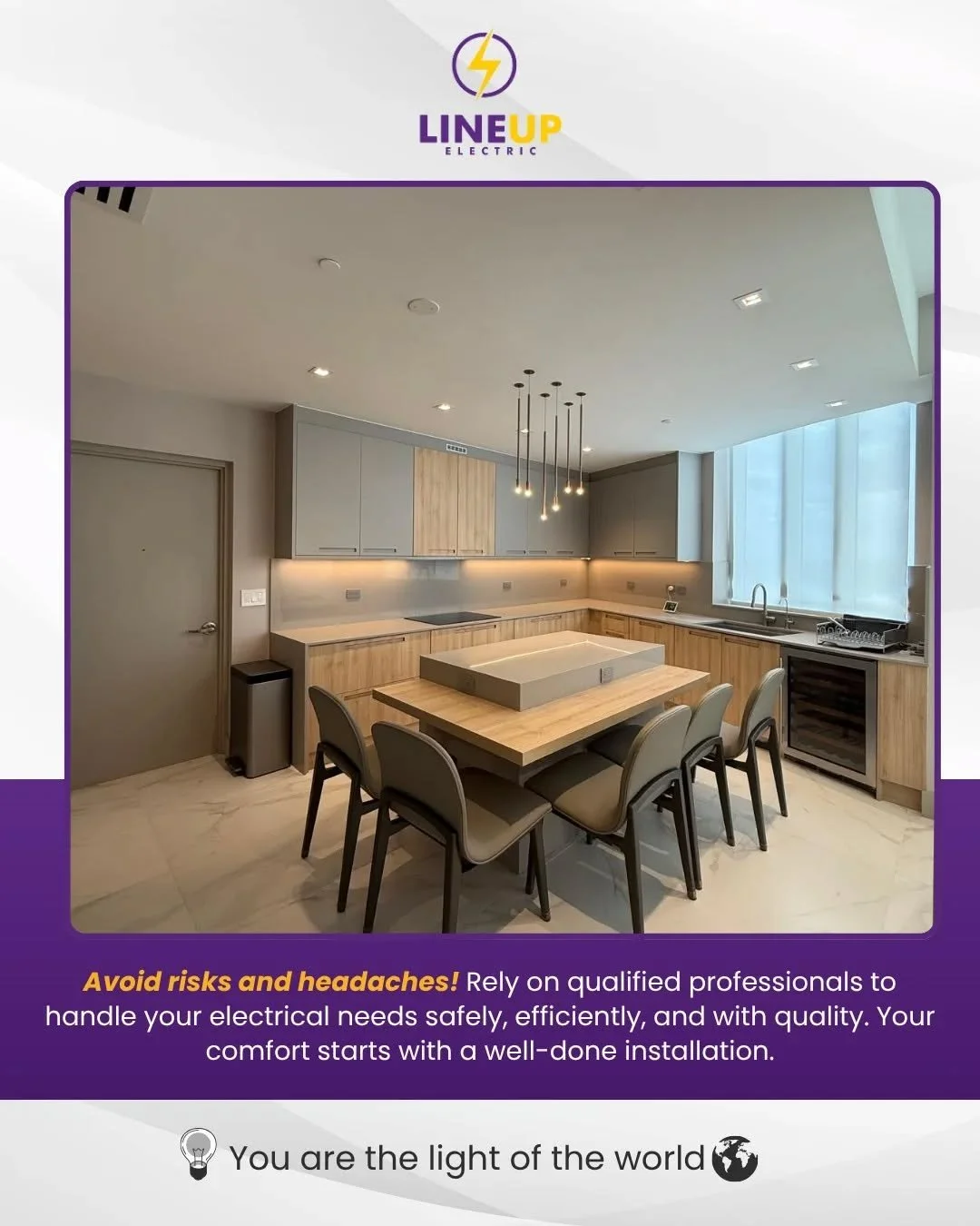 ⚡ Avoid risks and headaches &mdash; choose the right professionals!

A well-done electrical installation makes all the difference in your comfort, safety, and daily life.
Don&rsquo;t take chances when it comes to electricity &mdash; trust qualified e