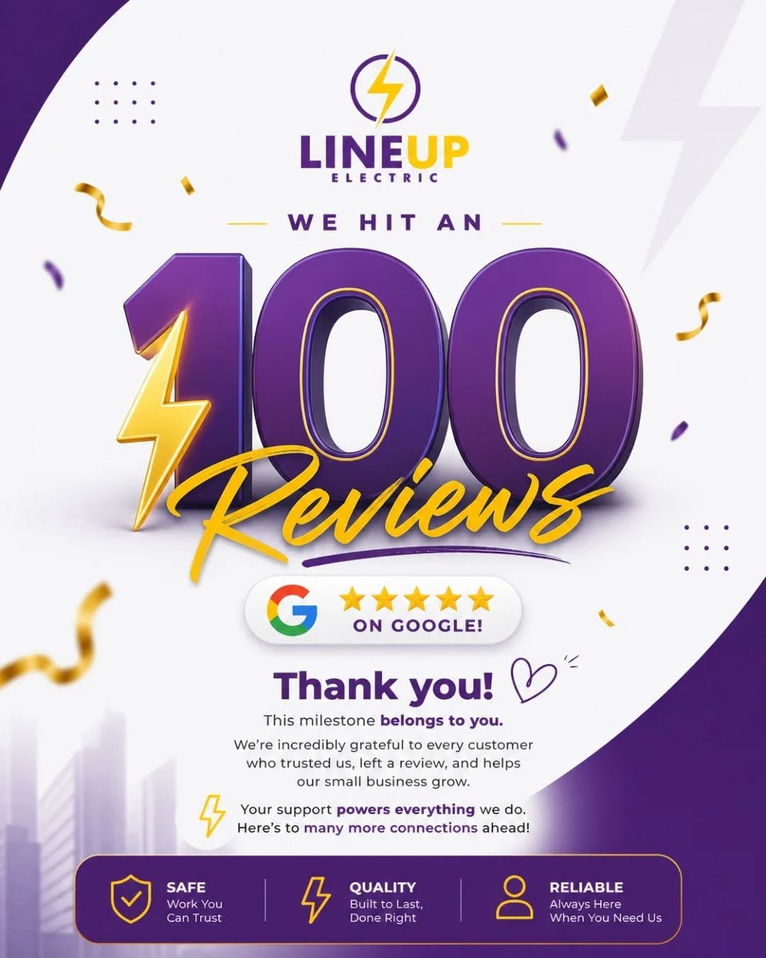 We did it &mdash; 100 reviews and counting! ⭐
This milestone is more than a number&hellip; it&rsquo;s the trust, support, and satisfaction of every client who chose us.

Thank you for believing in our work and being part of our journey. We&rsquo;re j