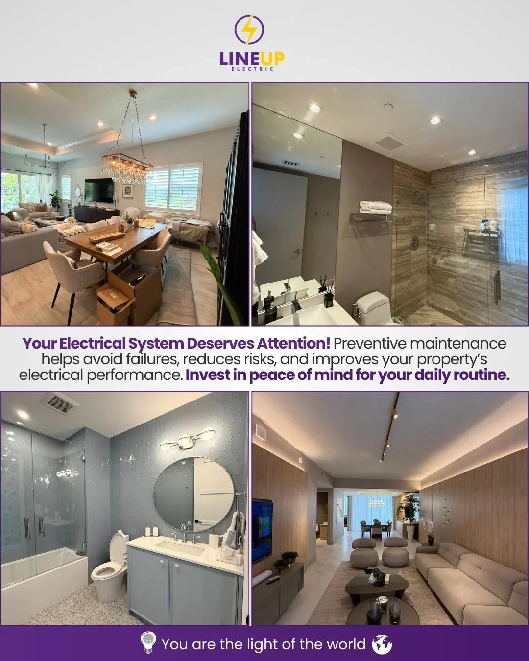 Keep your home safe and efficient! ⚡ Regular electrical maintenance prevents failures, reduces risks, and ensures your property&rsquo;s systems run smoothly. Invest in peace of mind today! 🏡💡

#ElectricalMaintenance #HomeSafety #PreventiveMaintenan