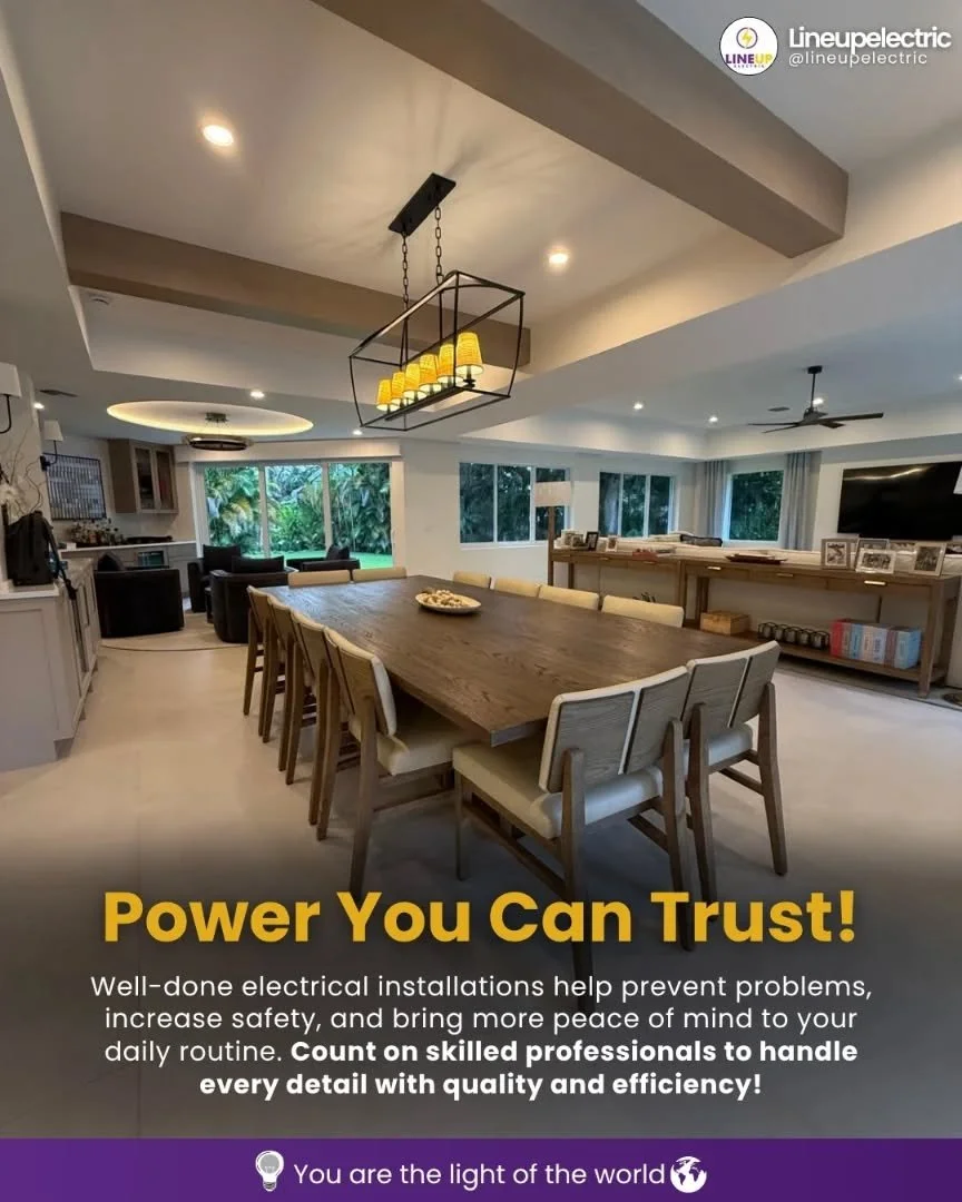 ⚡ Reliable electrical work makes all the difference in your comfort, safety, and peace of mind. From lighting installations to complete electrical solutions, every detail matters when quality and efficiency come first. Trust professionals who power y