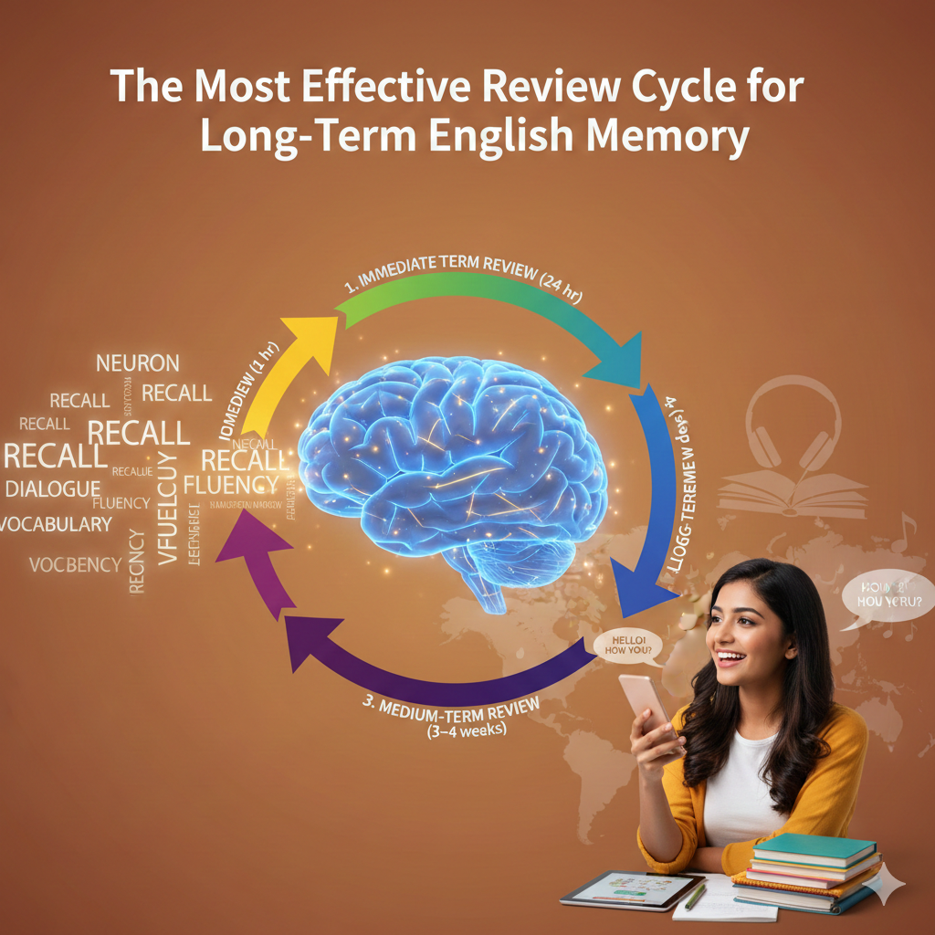 長期記憶に効果的な英語の復習サイクル