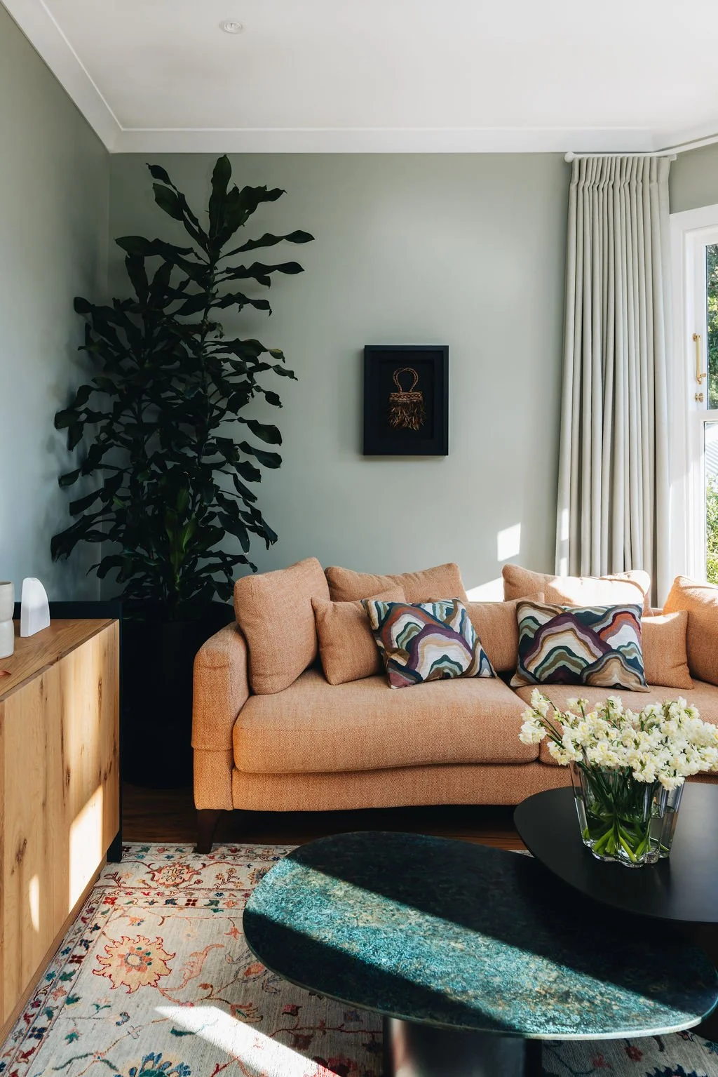 Bright, colourful home renovation design, NZ - Honour Creative