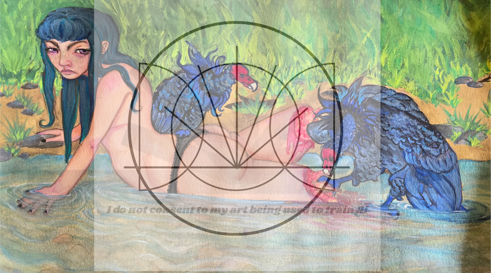 "Ennui"

Gouache, watercolor, micron