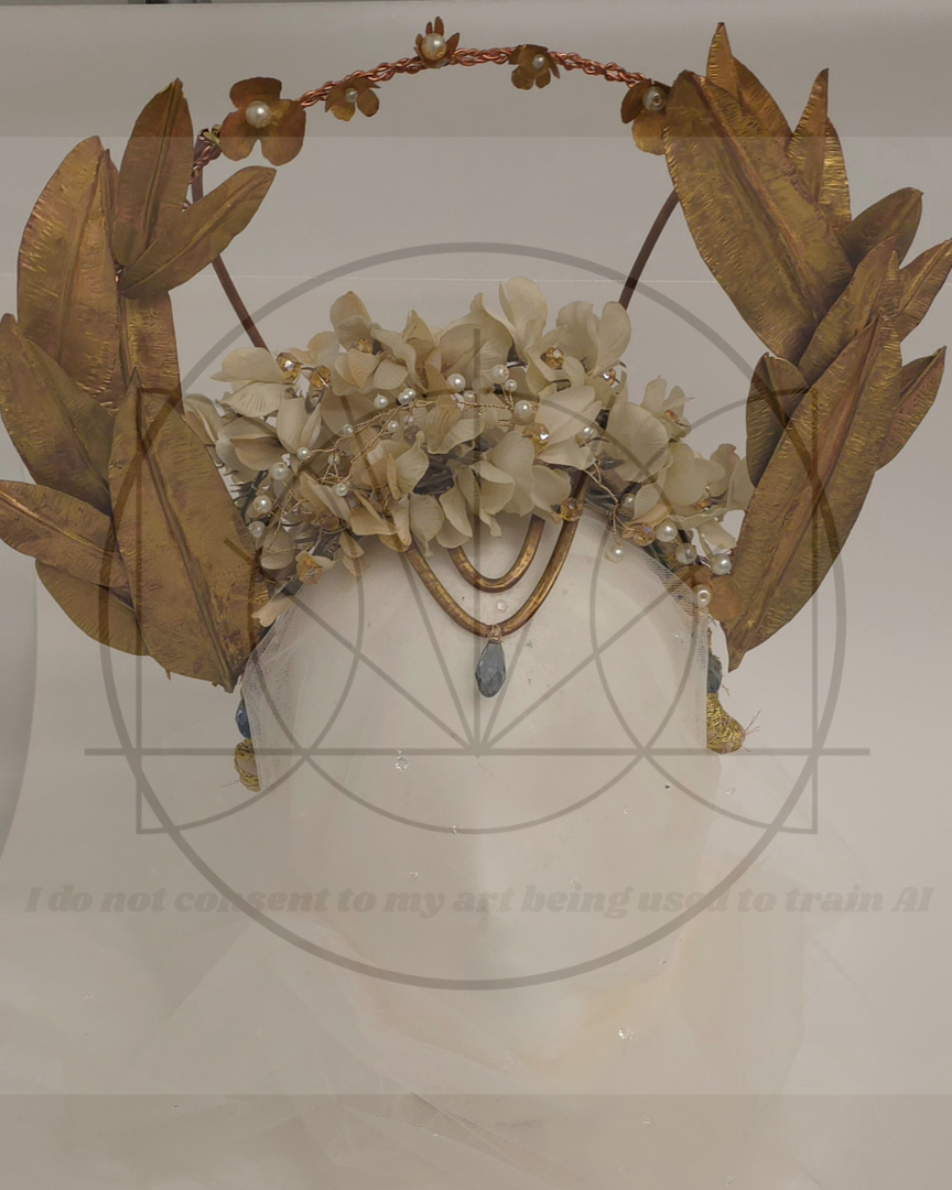 "Crown of the Ancients"

Copper, brass, fabric, beads (Lost)