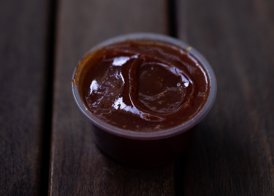 Ramequin with BBQ sauce