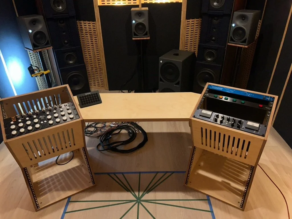 listening position setup with angles for Dolby Atmos