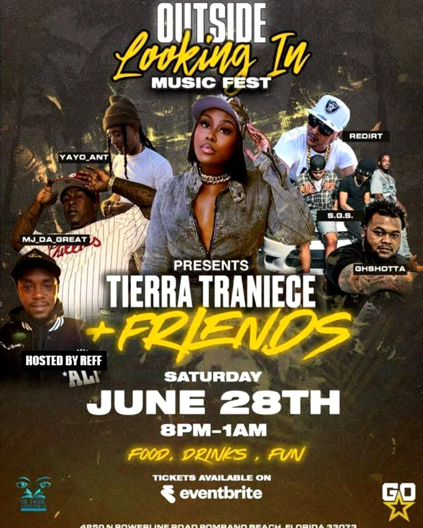 🚨 OUTSIDE LOOKING IN MUSIC FEST 🚨
Don&rsquo;t miss da vibes‼️
🎶 Live performances
🌟 Your fave artists
🔥 Fresh talent
⚡ Unmatched energy
🍔🔥 Food on deck from the one &amp; only Chicky&rsquo;s Truck&mdash;come hungry 😤

This 18+ night finna be 