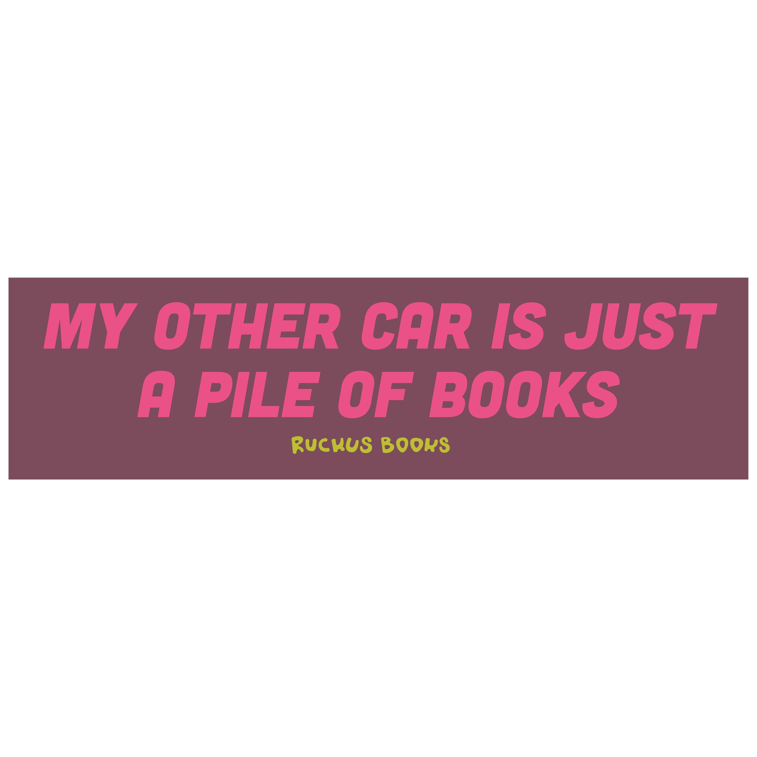 Pile of Books Bumper Sticker