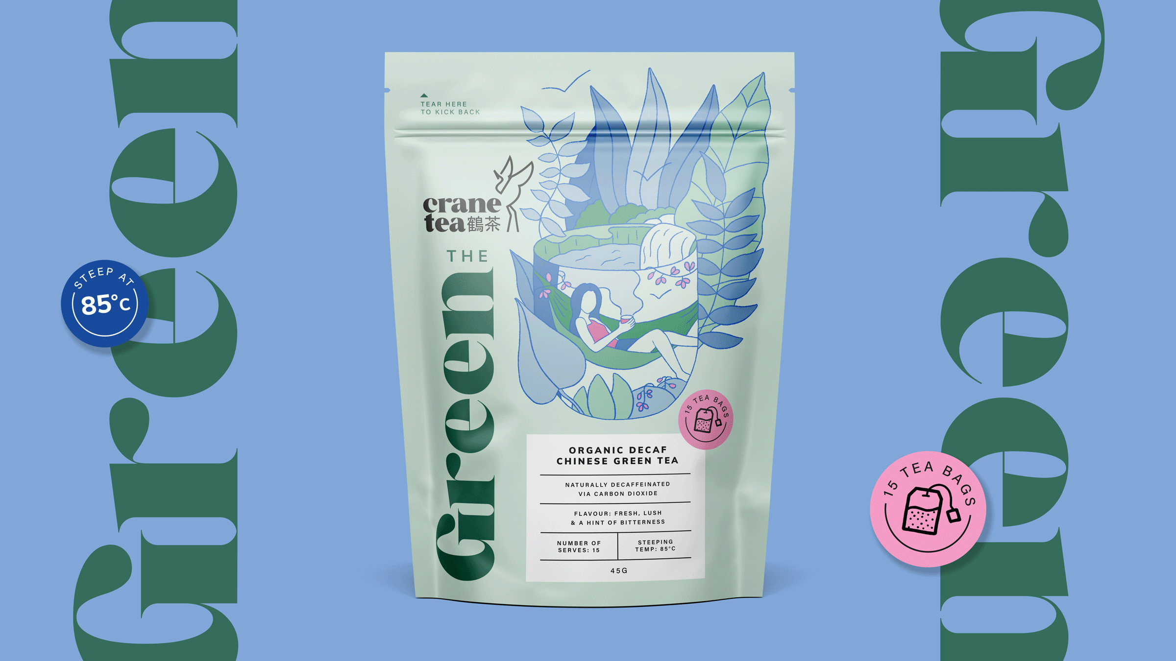 Crane Tea Packaging — JASMINE TSAN