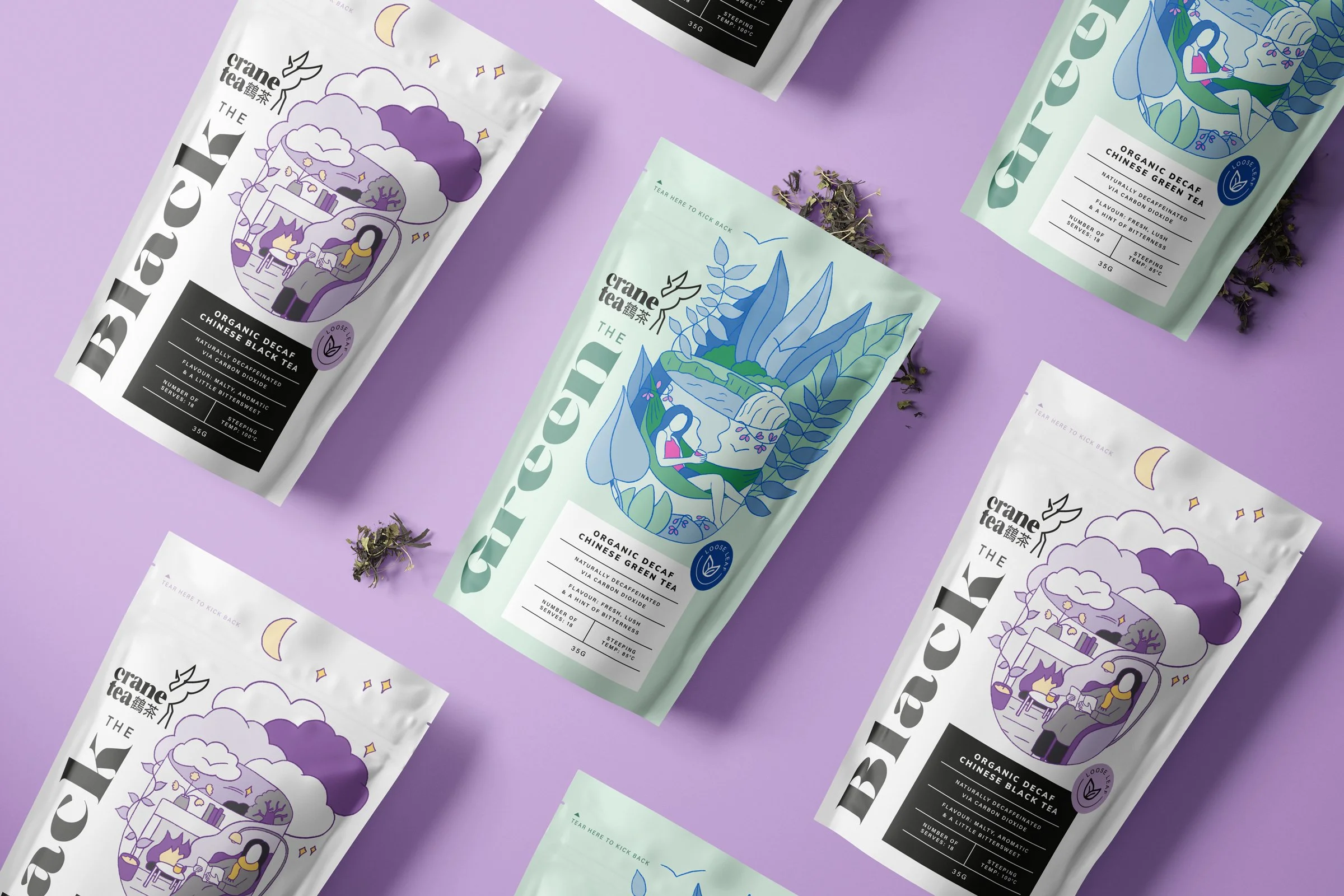 Crane Tea Packaging — JASMINE TSAN
