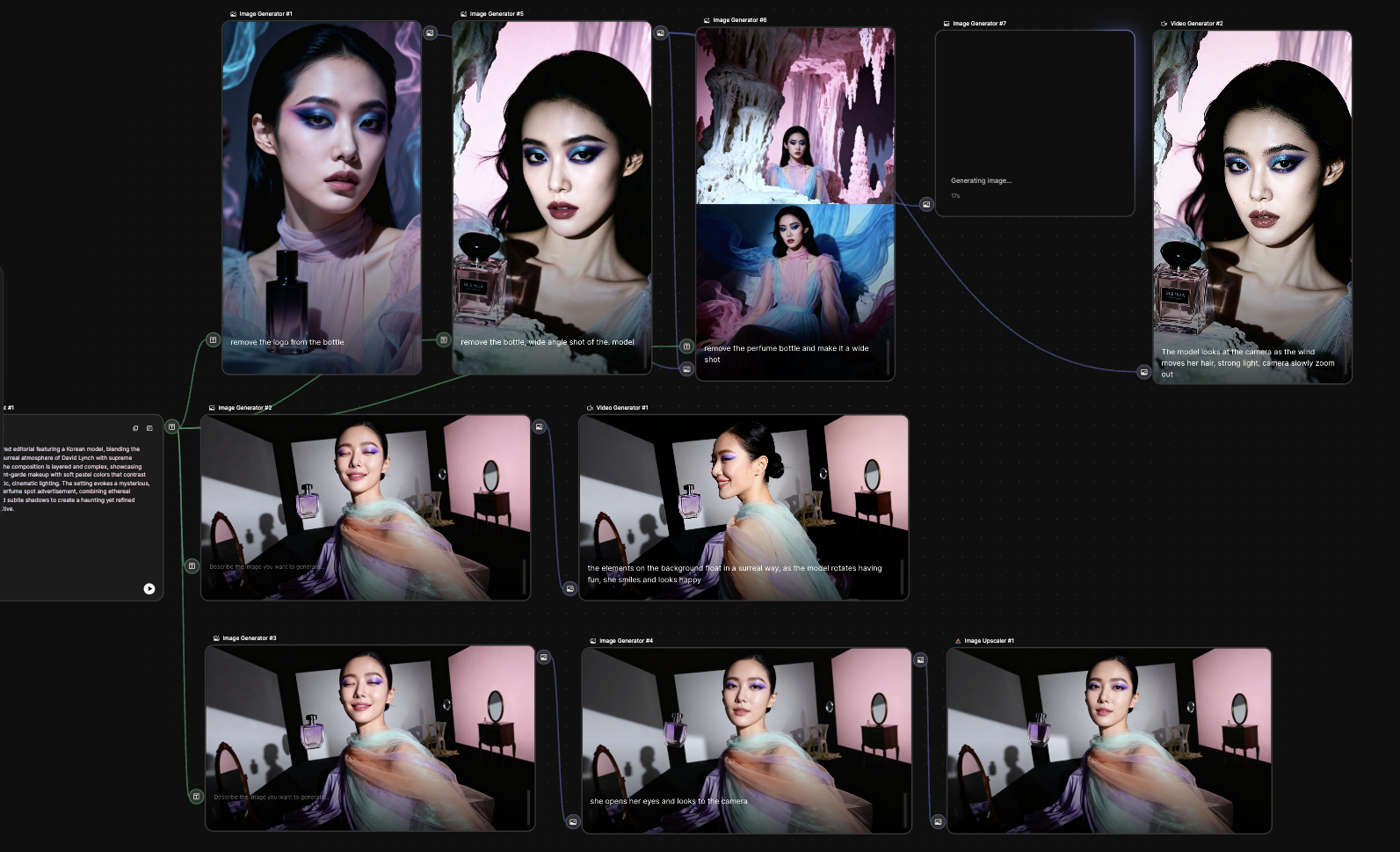 Freepik Spaces is a visual, node-based canvas that streamlines AI image and video creation.