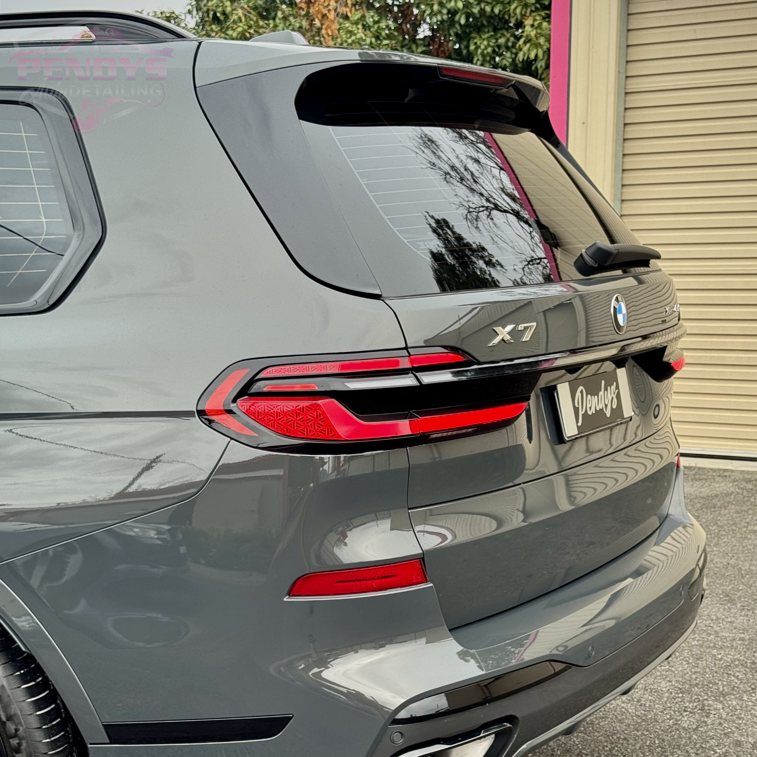 Glossy BMW X7 finish after work by Pendys Auto Detailing