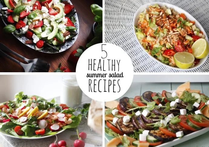 5 x Terveellinen salaatti