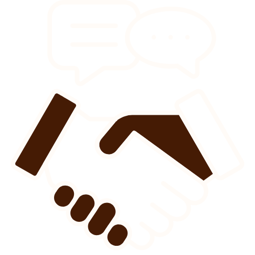 Image for support text, person with social media and text bubbles and a star