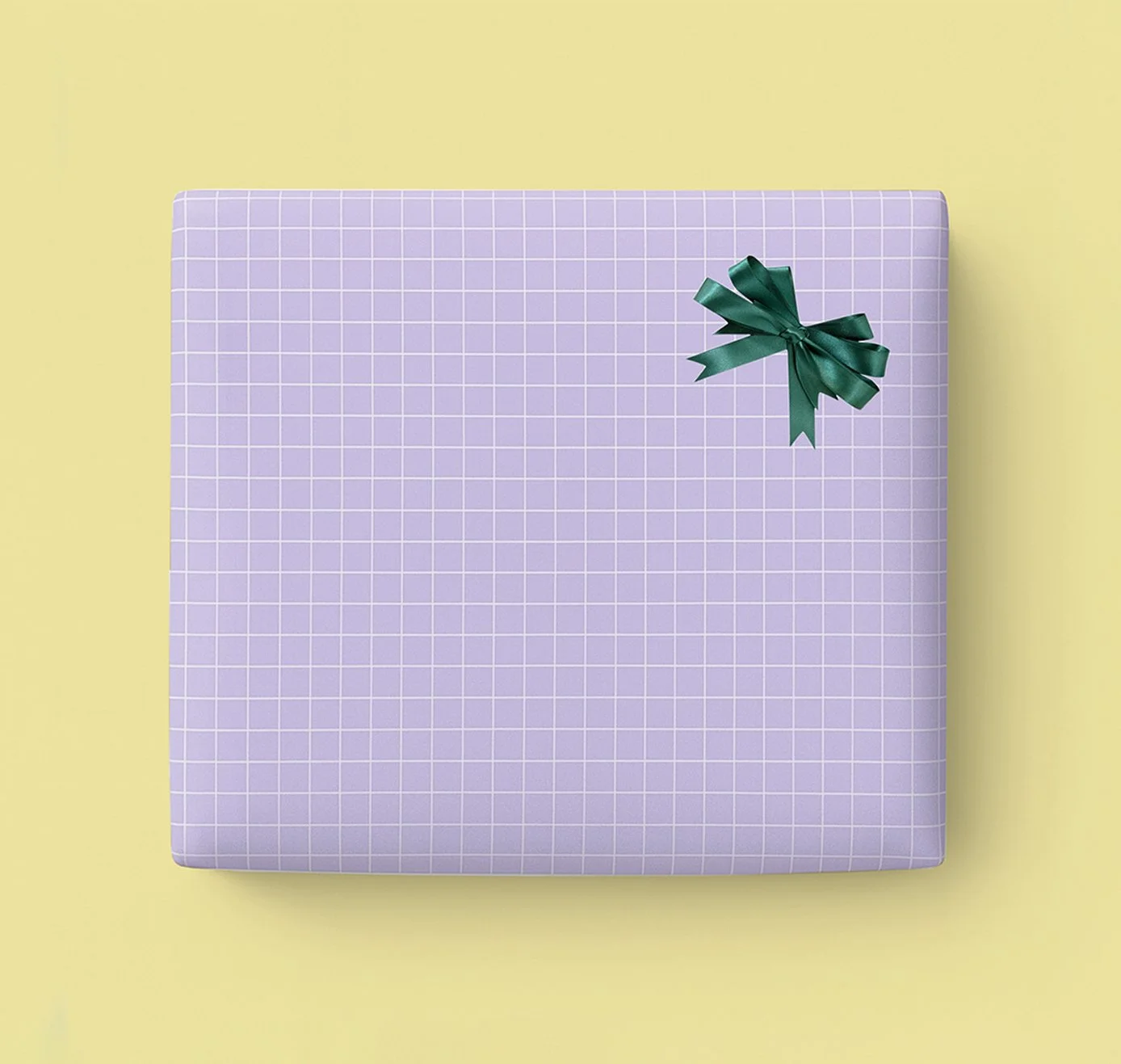 Geschenkpapier / karriert (lila)