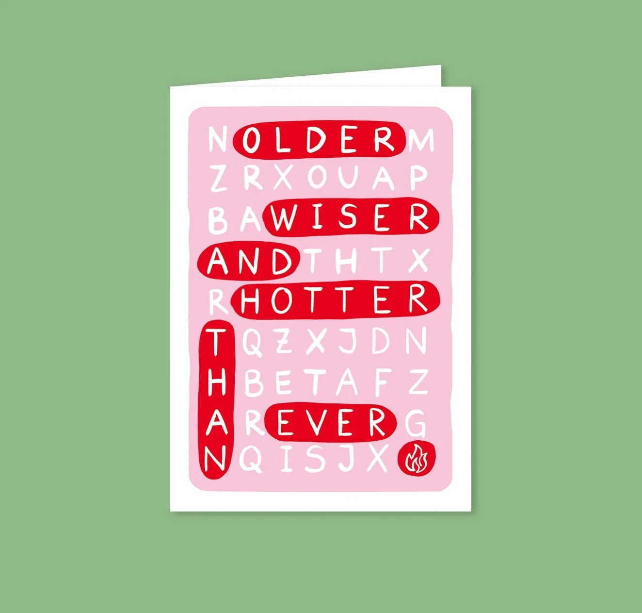 Older, wiser and hotter than ever 🔥 Falzkarte A6 inkl. passendem Kuvert 💌 Oder ganz klassisch als Postkarte &ndash; wie du magst. Beide Varianten findest du im Onlineshop! 

#estheticgoods #postkarten #grusskarte #printed #printedinswitzerland #swi