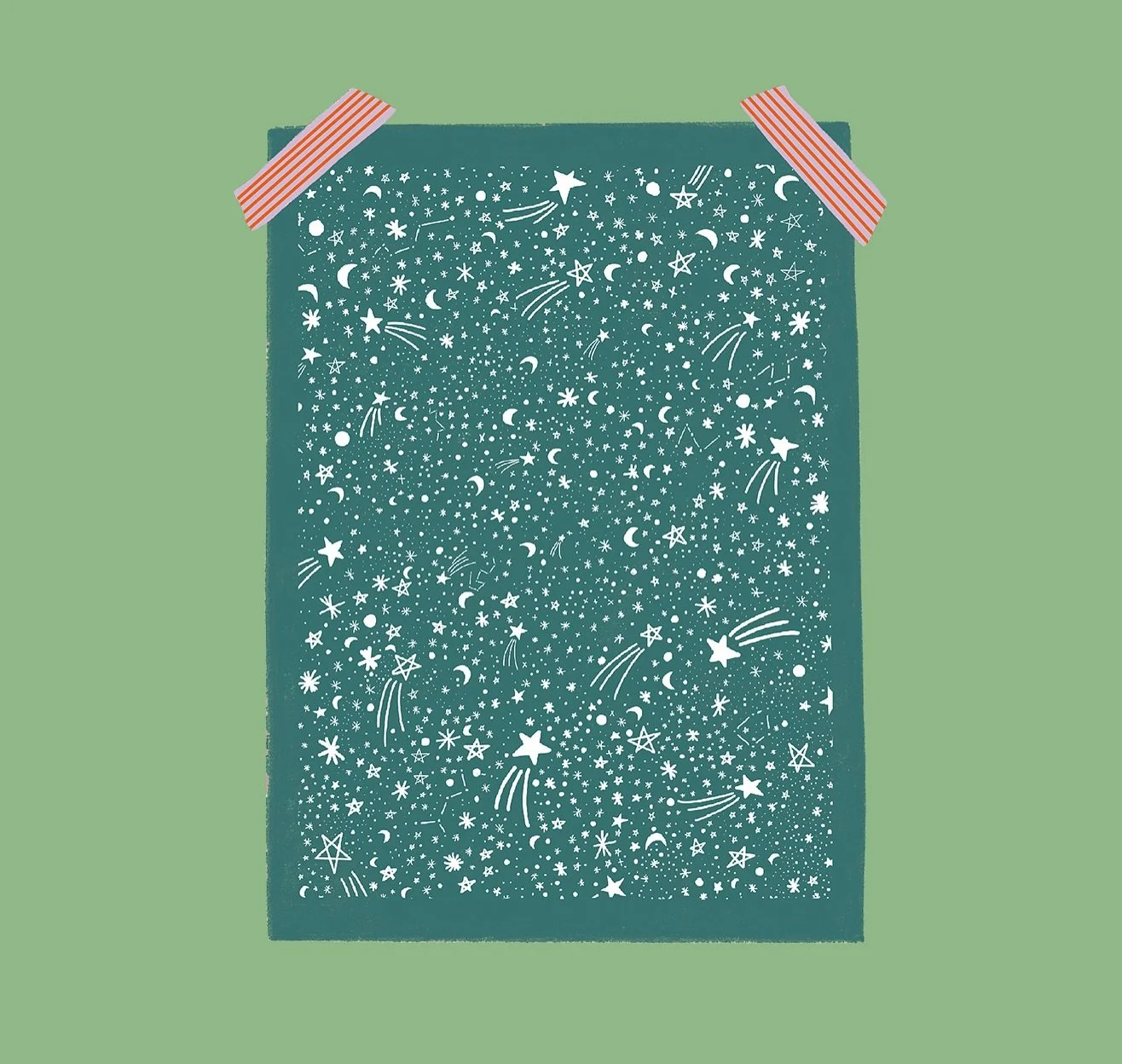 Die Sternen-Postkarte gibts in den Farben petrol und orange. 🌟 Passt wunderbar zu Weihnachten &ndash;
aber genauso gut f&uuml;r Neujahrsgr&uuml;sse, Geburtstage oder einfach so. 🫶🏼

#estheticgoods #postcard #postcards #creative #illustration #chri