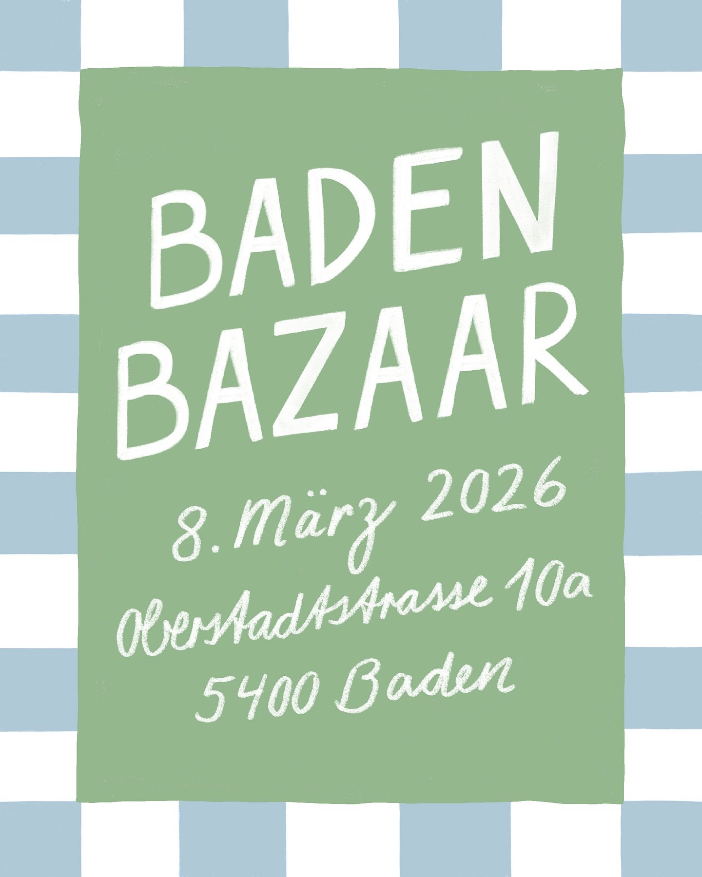 Wir sind morgen, am 8. M&auml;rz 2026 am @badenbazaar &ndash; von 10 bis 16 Uhr. 💌 Schau gerne vorbei, ich freue mich!

#badenbazaar #markt #printdesign #postcard #greetingcarddesign #printed