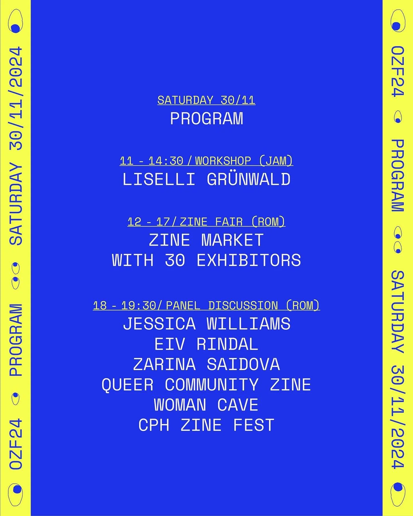 Discover a glorious selection of printed matter for sale at the zine fair on Saturday between 12-17 at @rom_for_kunst_og_arkitektur , and meet the creators behind them.

Saturday will also be buzzing with five pecha kucha talks starting at 18:00, fol