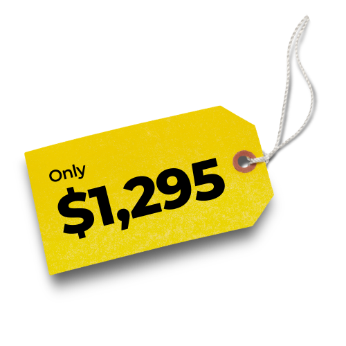 Website Package only $1,295. Includes website design and hosting.