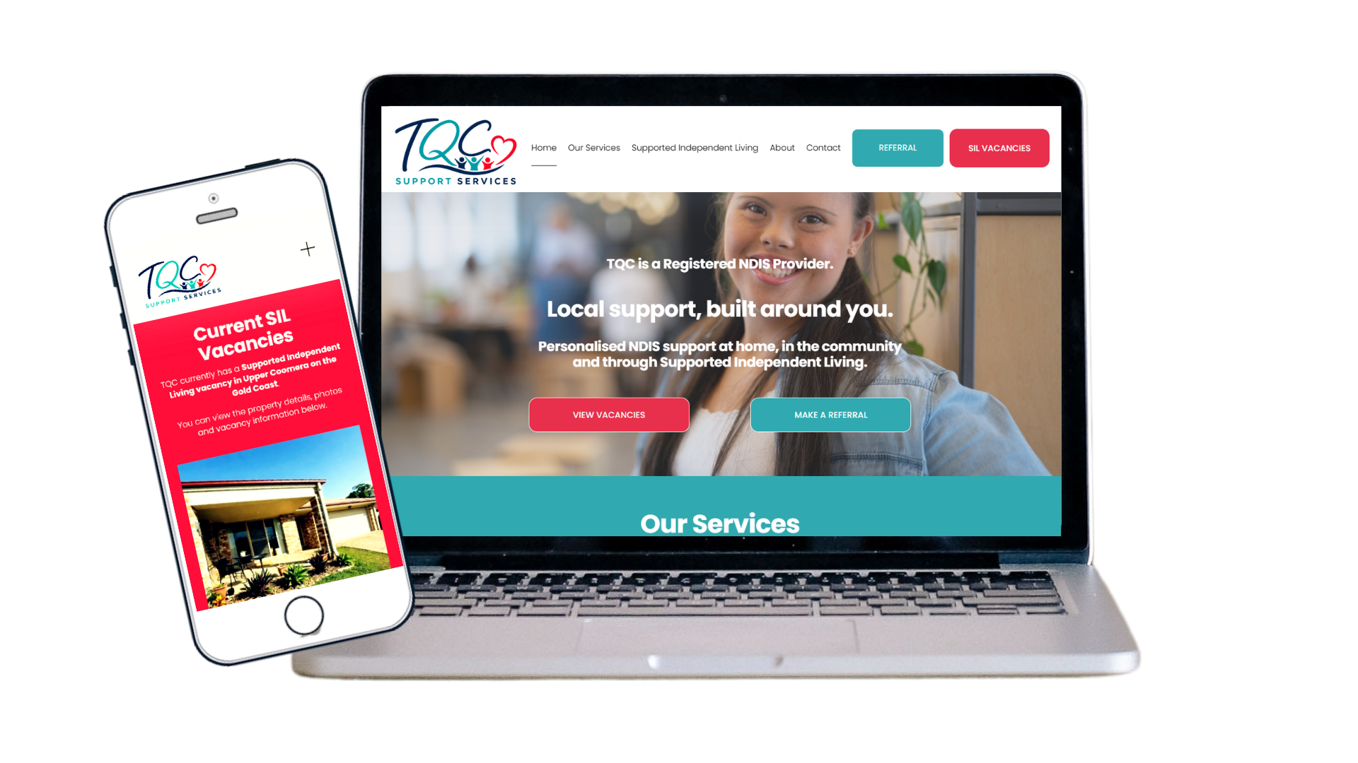 TQC Support Services | NDIS Website Design Project