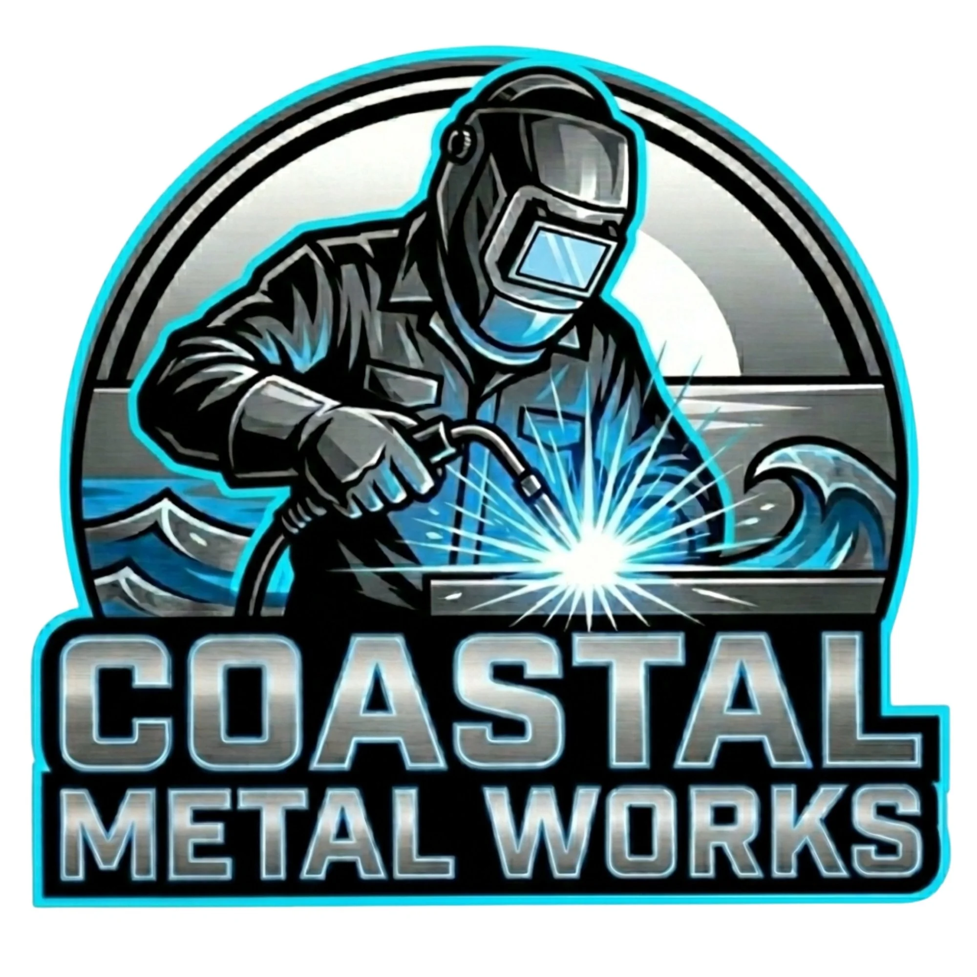 Coastal Metal Works Gold Coast logo, design by Easy Peasy Websites