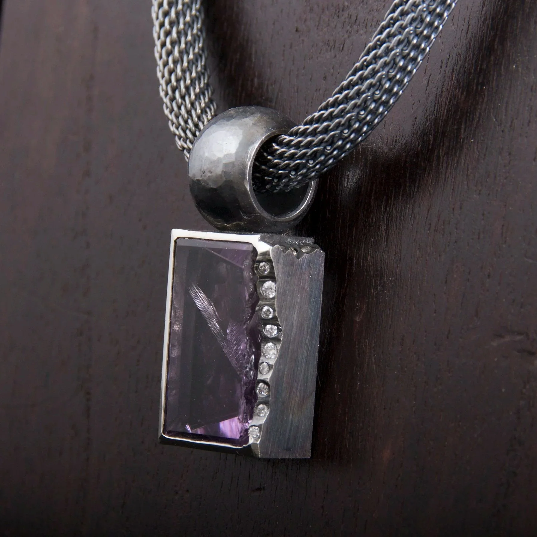 Broken Amethyst Pendant