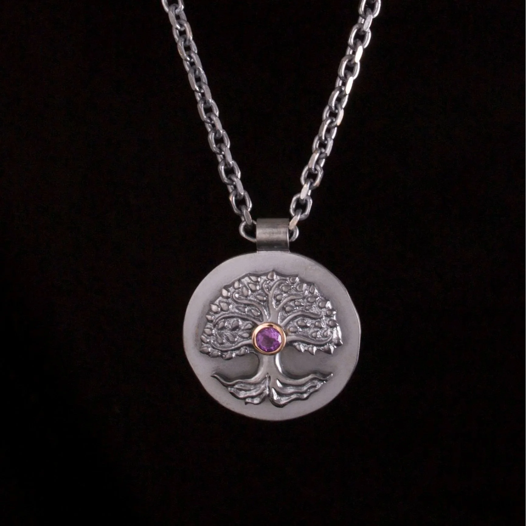 Bicolor Tree of Life Pendant